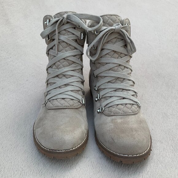 Carlos By Carlos Santana Donna Faux Suede Lace Up Booties Sz8 - Picture 6 of 16